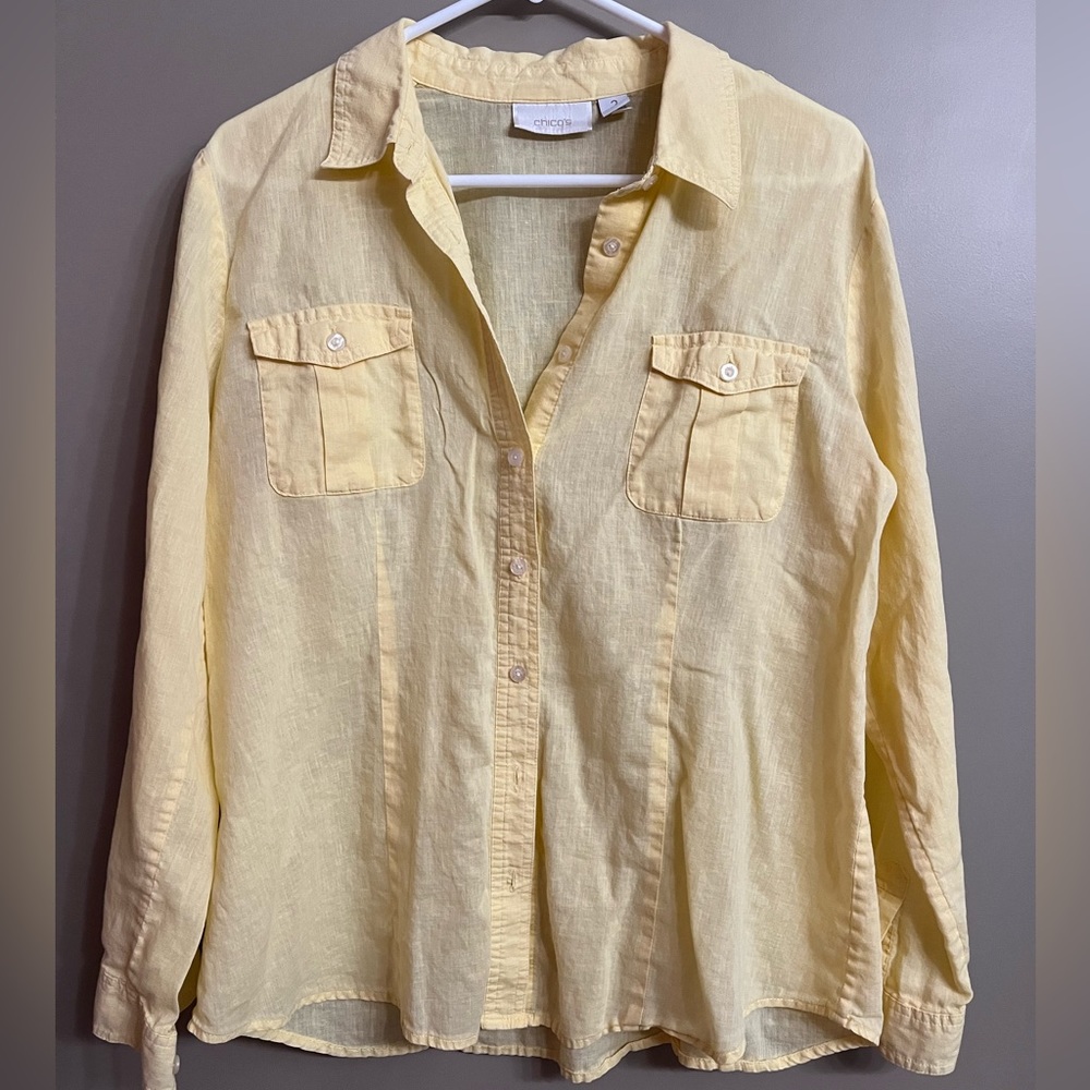 Chicos Linen Top